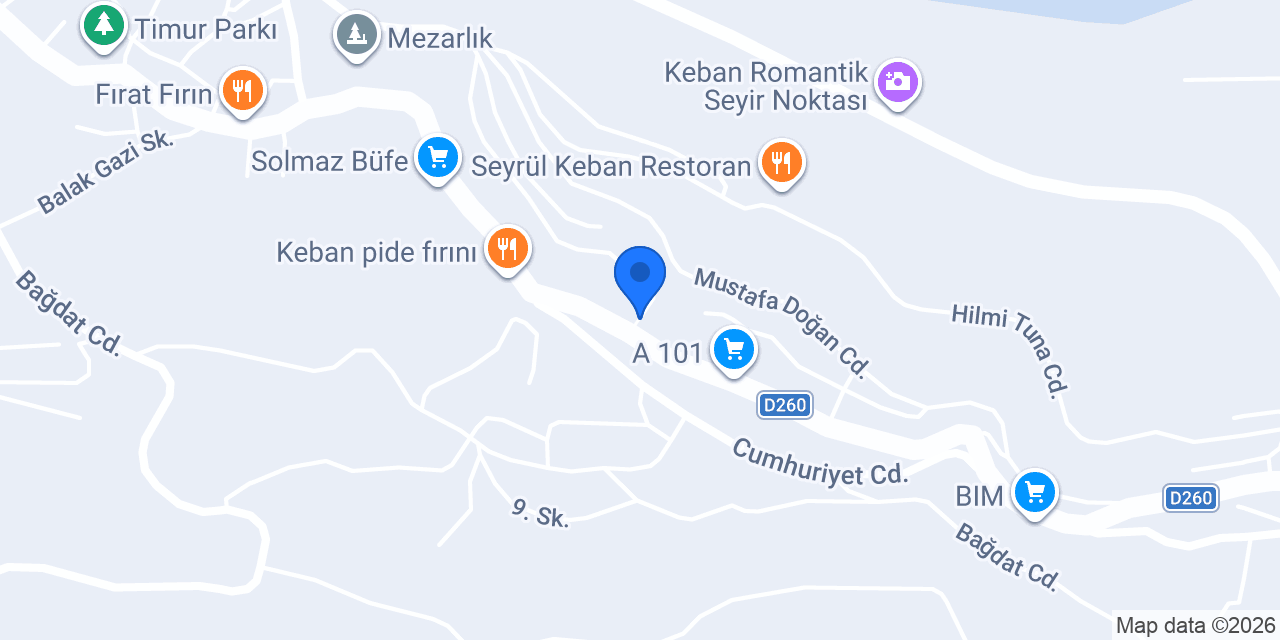 Baraj İlkokulu konumu