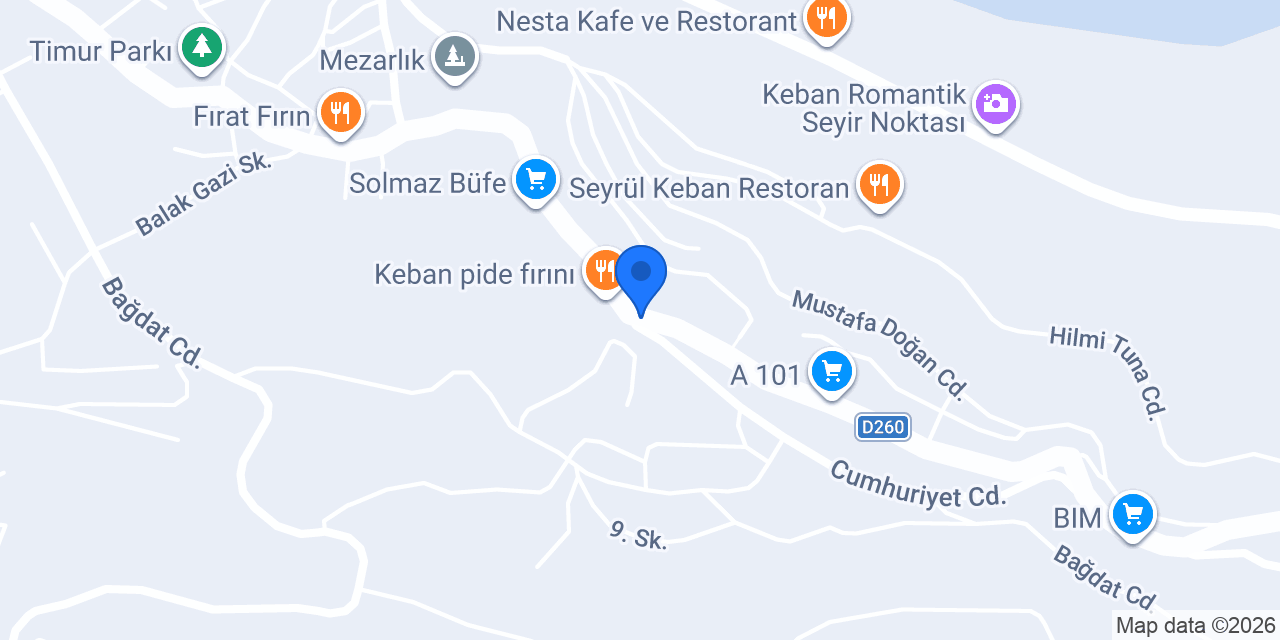 Keban Kumaş Ve Perde konumu