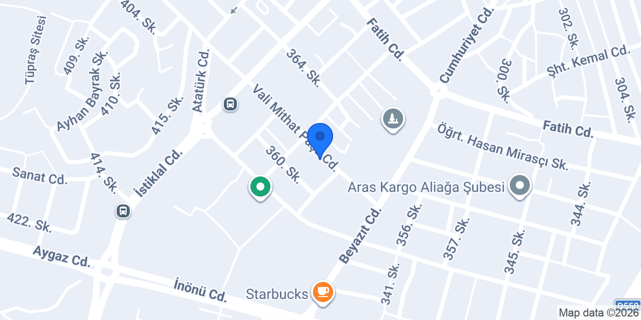Sürat Kargo Aliağa Şube konumu