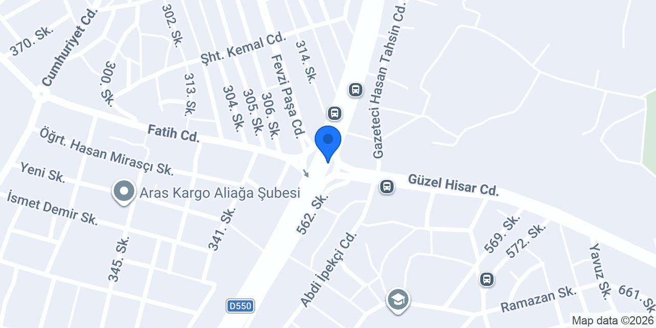 Aliaga Cam Balkon AKSOY konumu