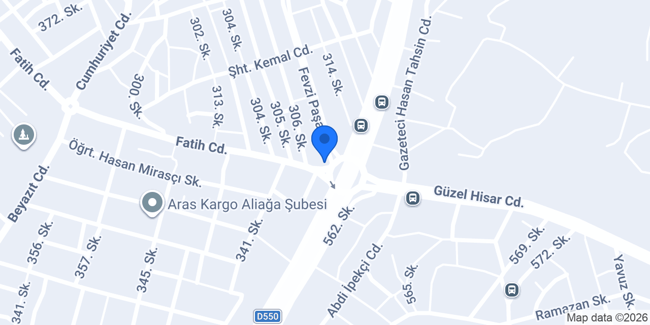 Isparta Petrol Turizm konumu