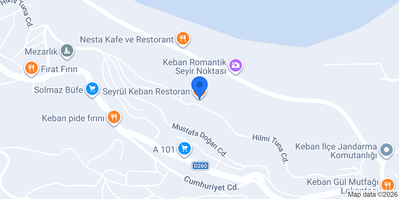 Seyrül Keban Restoran konumu