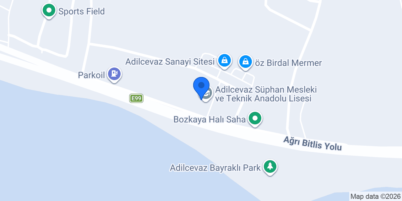 Adilcevaz Süphan Mesleki ve Teknik Anadolu Lisesi konumu