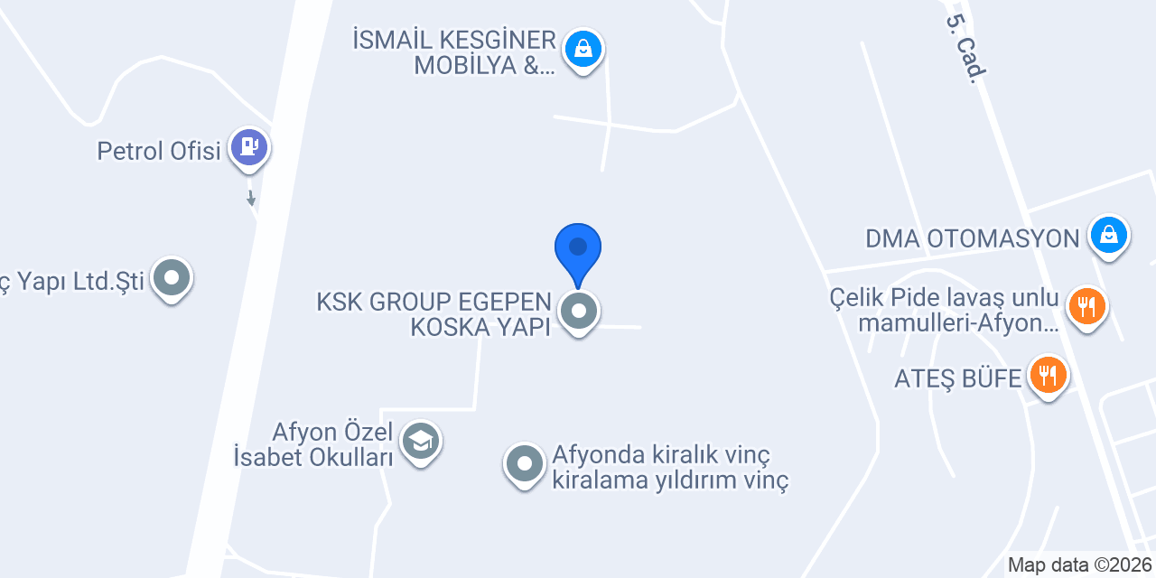 Afyon Üçler Cam konumu