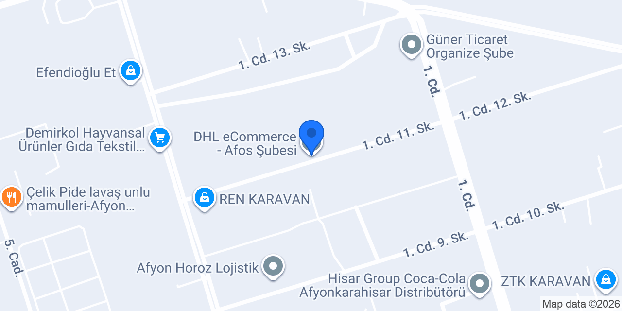 DHL eCommerce - Afos Şubesi konumu