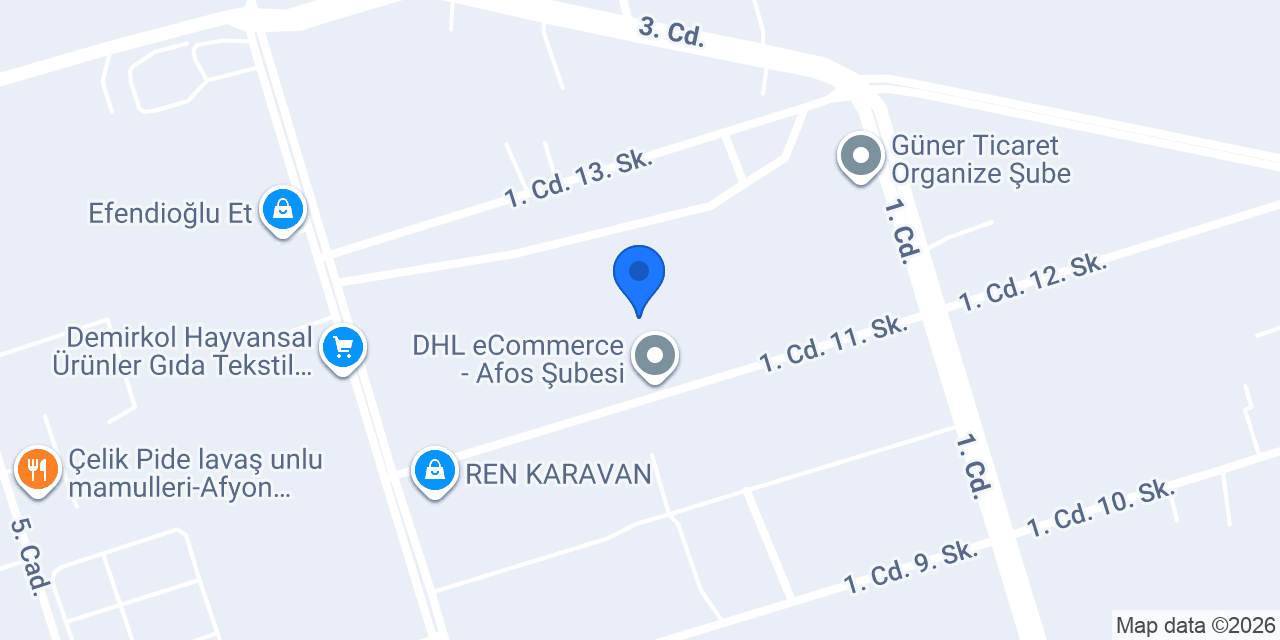 DHL eCommerce - Afyon Transfer Merkezi konumu