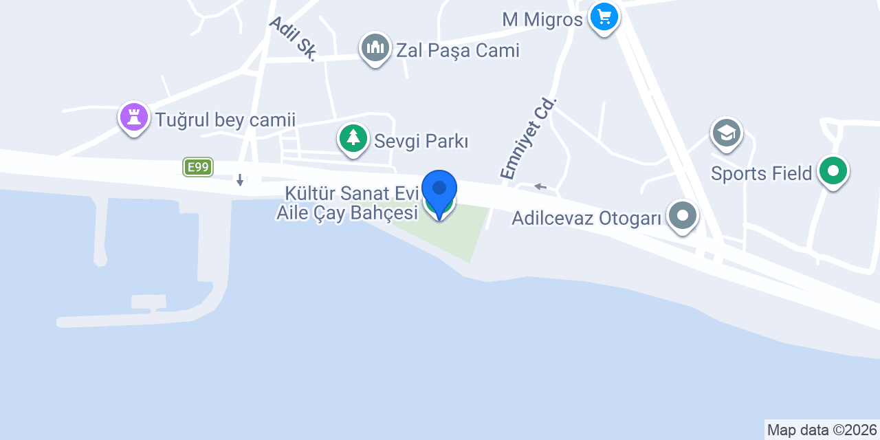 Kültür Sanat Evi Aile Çay Bahçesi konumu