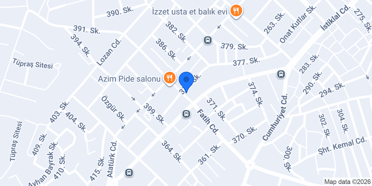 Efsane Unlu Mamulleri konumu