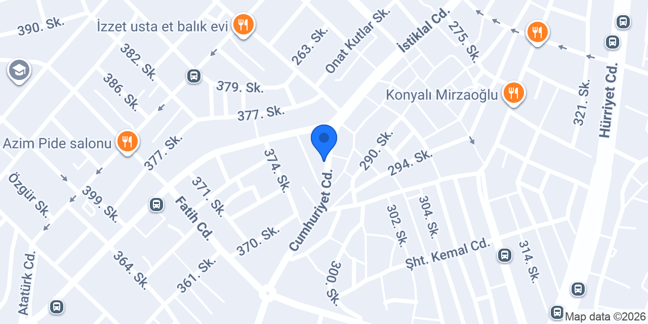 Merkez Taksi konumu