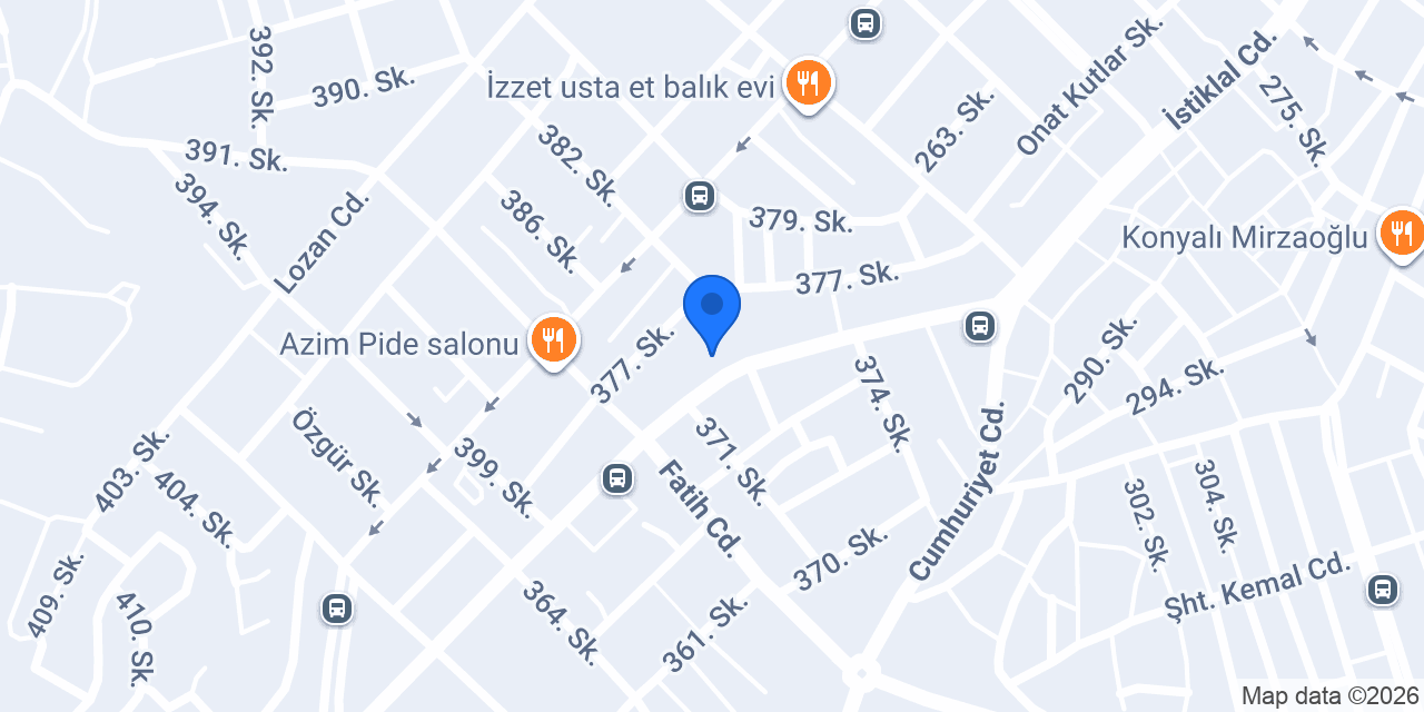 Yorulmaz Mobilya konumu