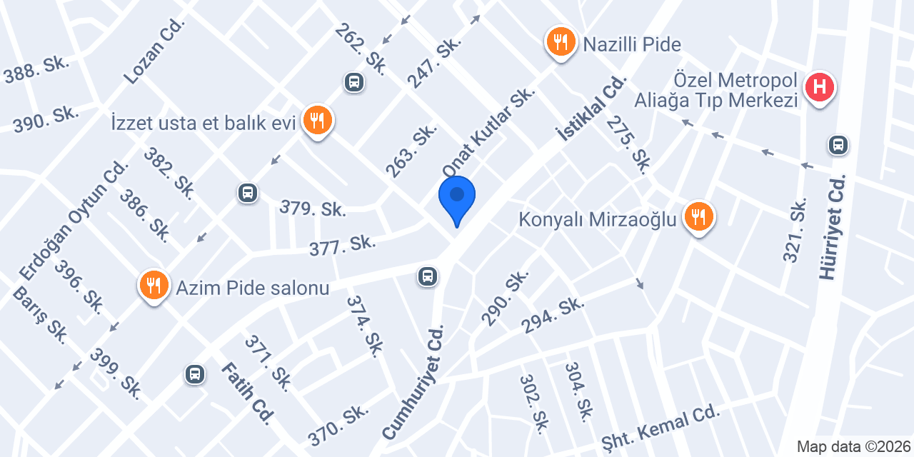 Aliağa Diş Polikliniği konumu