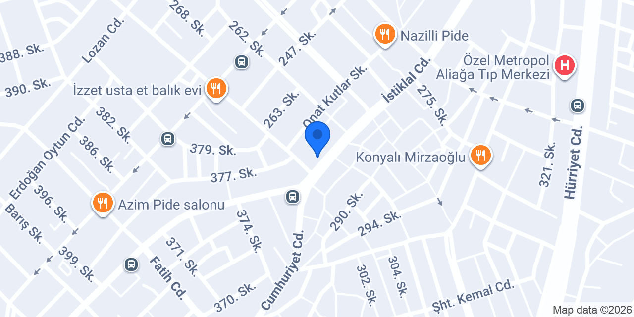 Kerem Optik Aliağa 1 Şubesi konumu