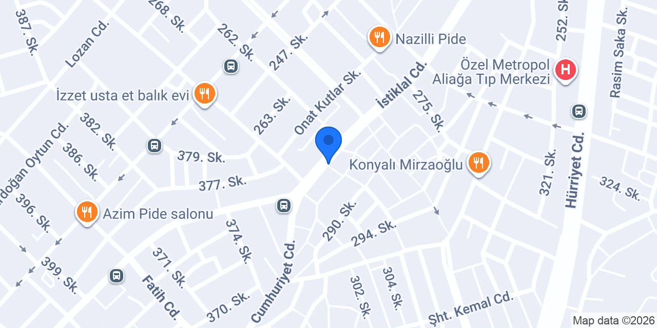 Aliağa 3.Noterliği konumu