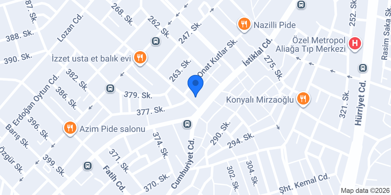 Aliağa Levent Börek konumu
