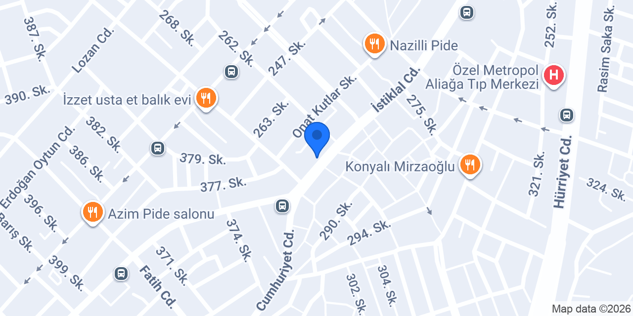 İstiklal Döner konumu