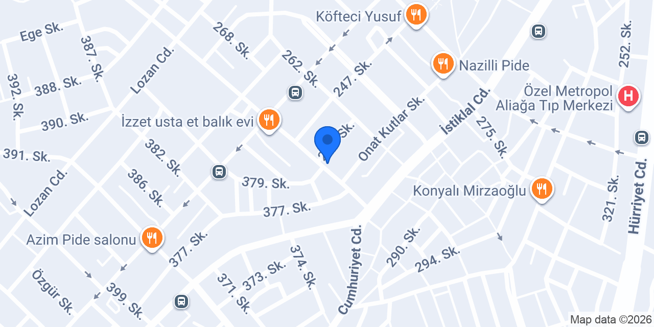 Artex Mimarlık Mühendislik konumu