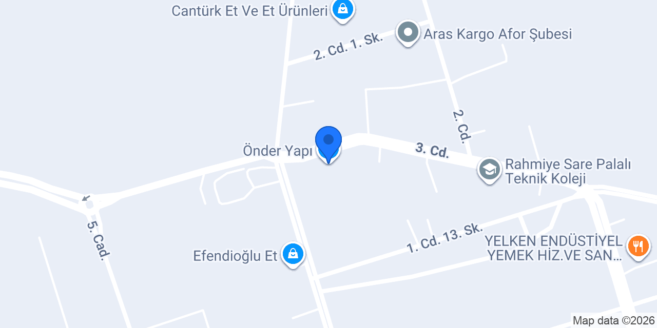 Önder Yapı konumu