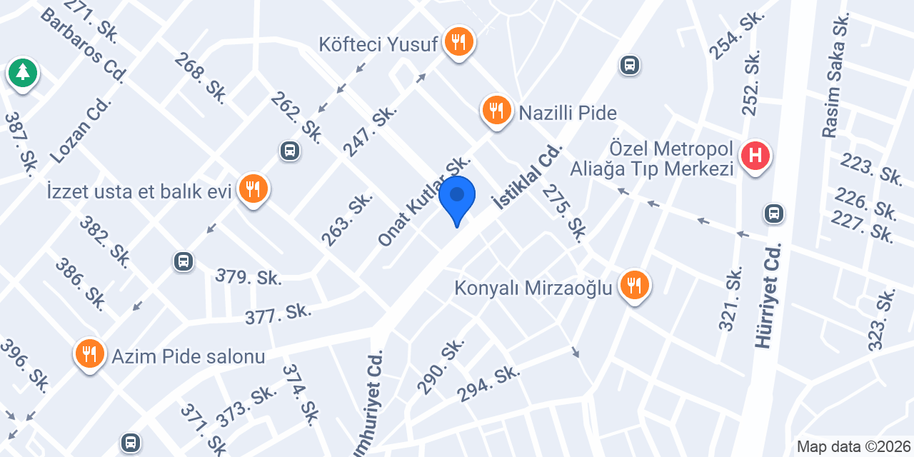 Çalışkan Galeri Aliağa Şubesi konumu