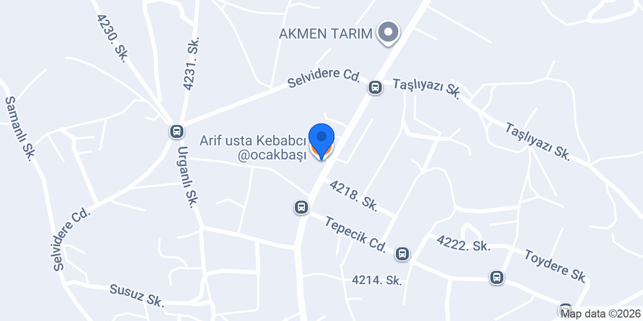 Arif usta Kebabcı @ocakbaşı konumu