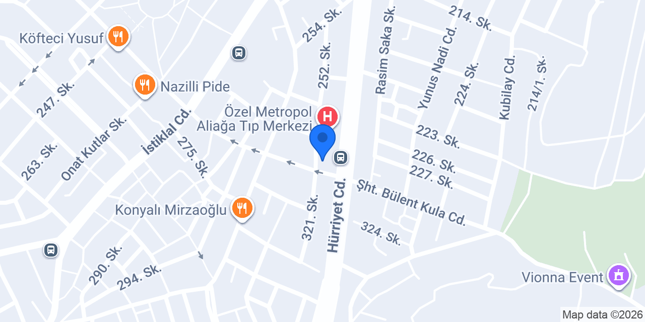 İZSU Aliağa Şubesi konumu