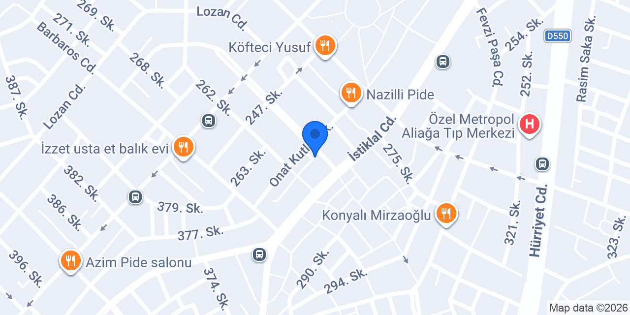 Huzur Taksi konumu