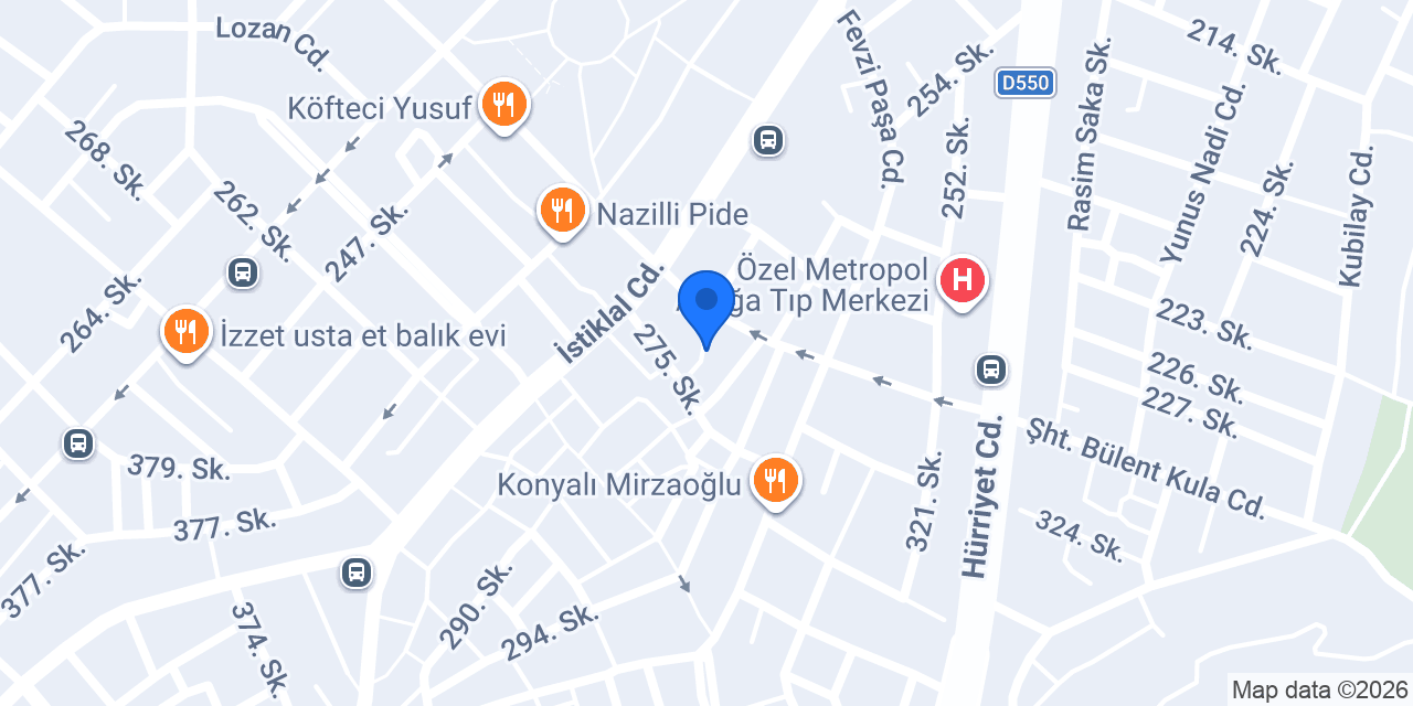 Telefon Hastanesi konumu
