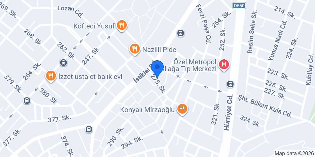 Aliağa Nakipoğlu vinç konumu