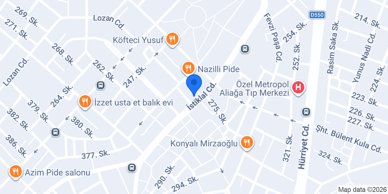 Aliağa Sürücü Kursu konumu