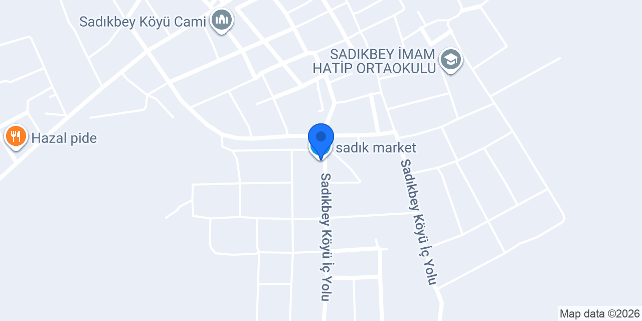 sadık market konumu