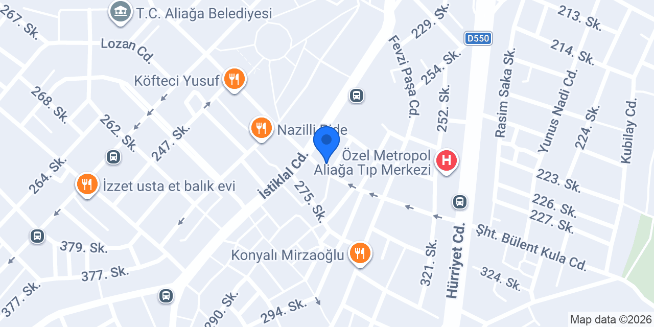 ÇELİK EVRANOS Hukuk Bürosu konumu
