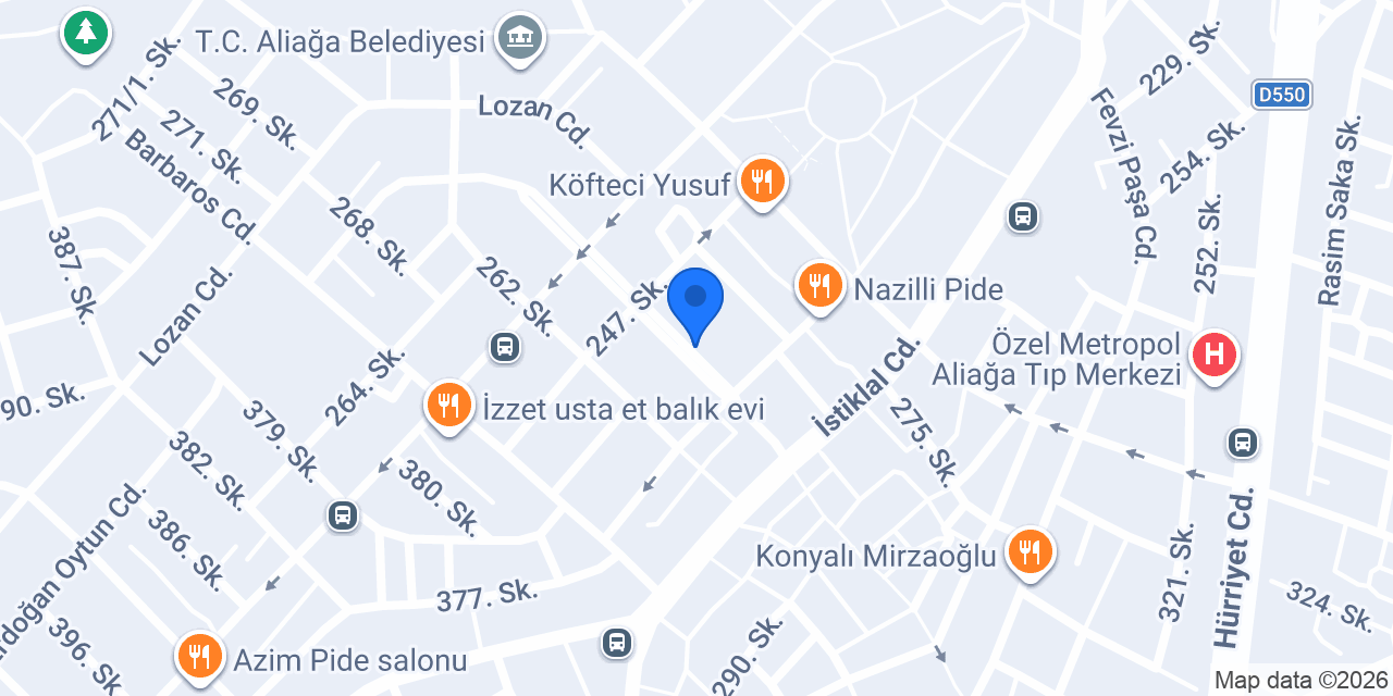 Altınel Veteriner Kliniği konumu