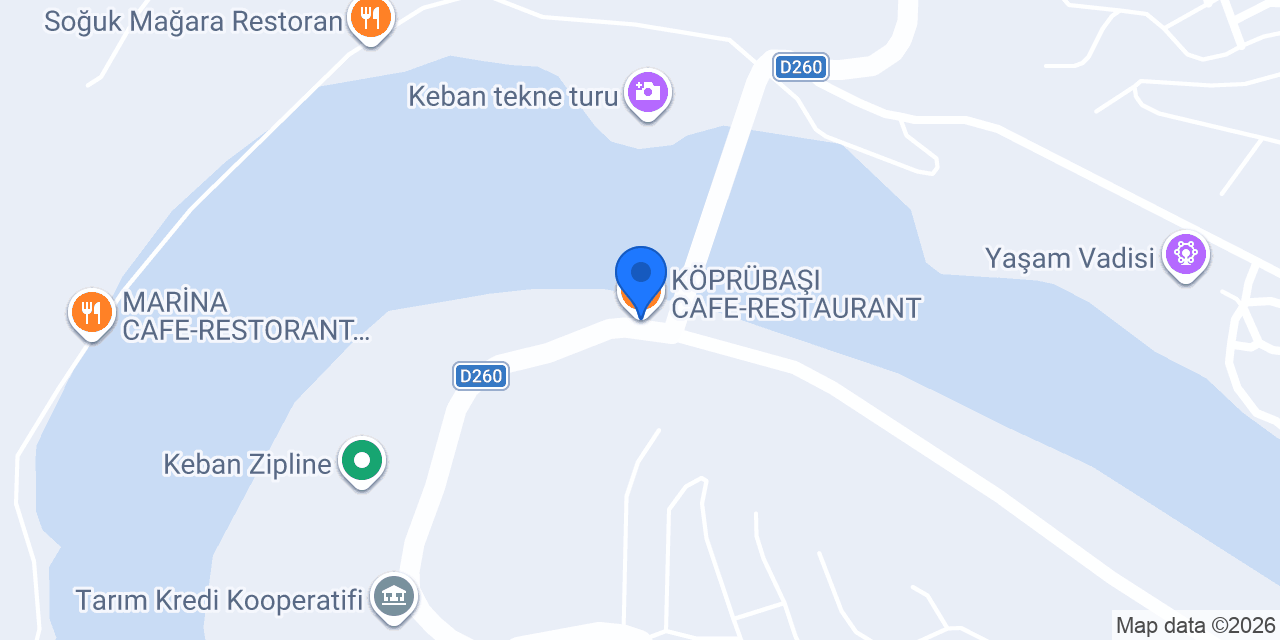 KÖPRÜBAŞI CAFE-RESTAURANT konumu