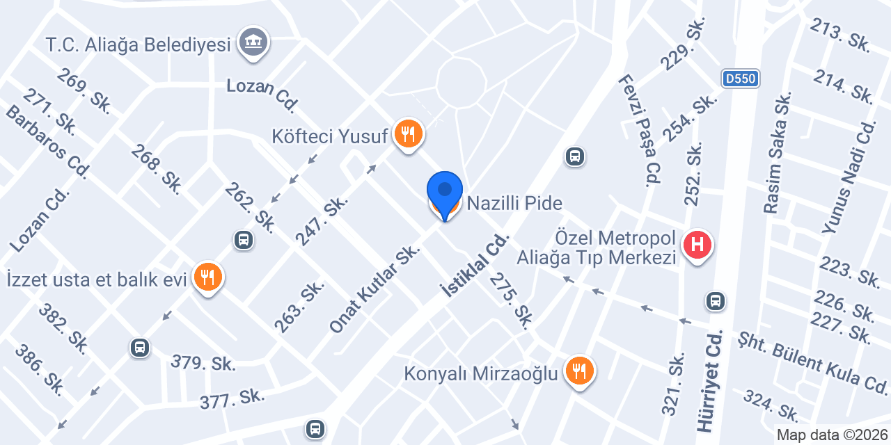 Aşina Erkek Kuaförü konumu