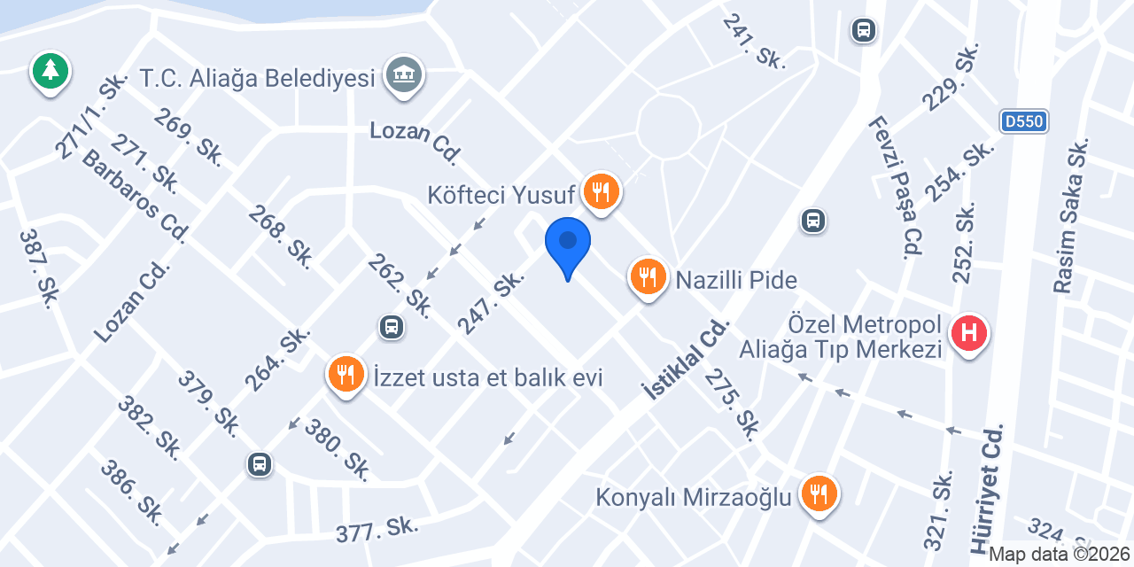 Başak Veteriner Kliniği konumu