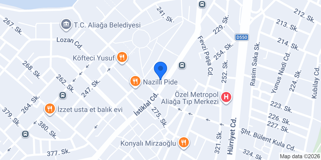 TEB Aliağa Şubesi konumu