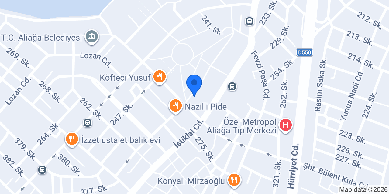 Ozme Estetik Kuaför konumu
