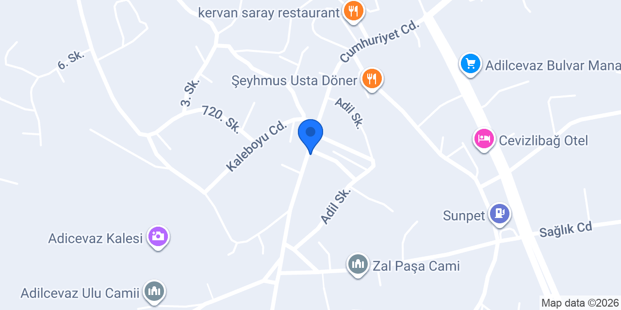 Adilcevaz Beyoğlu taksi konumu