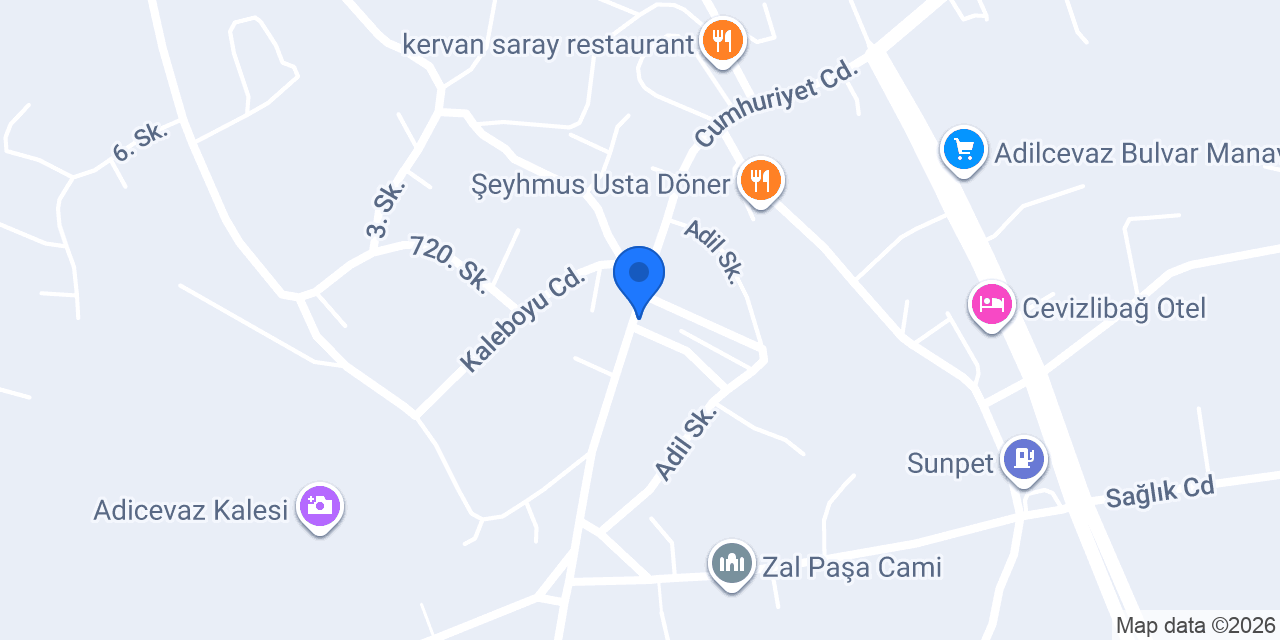 Adilcevaz Çiçekçilik konumu