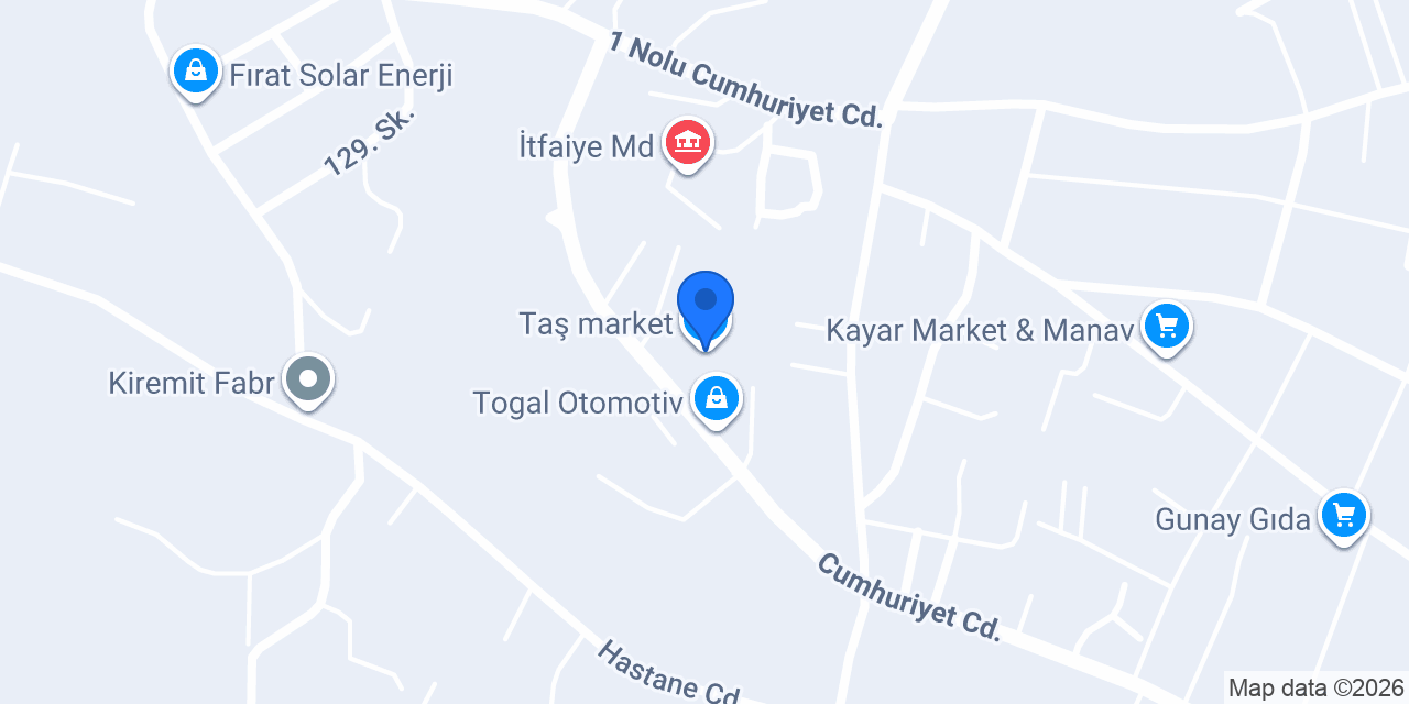 Taş market konumu