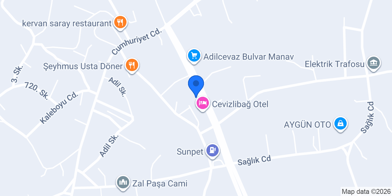 Halkbank Adilcevaz Şubesi konumu