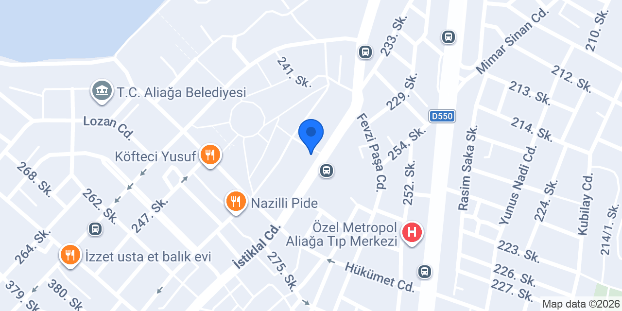 Anadolubank Aliağa Şubesi konumu