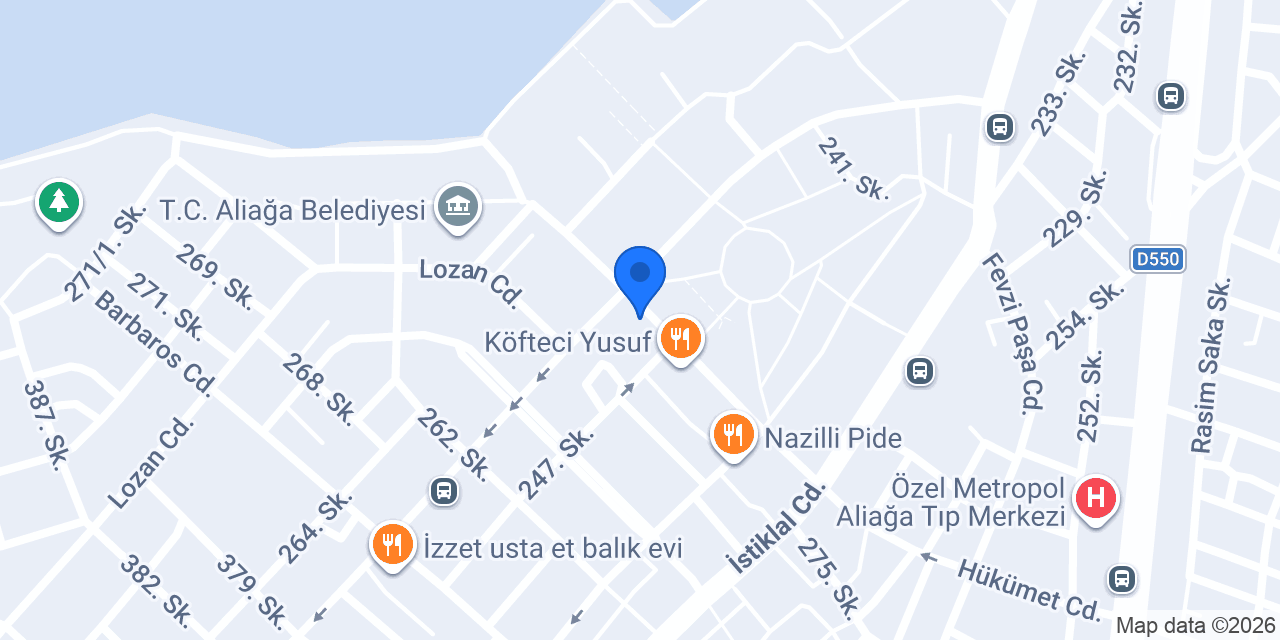 ALİAĞA İŞLER KİTABEVLERİ konumu