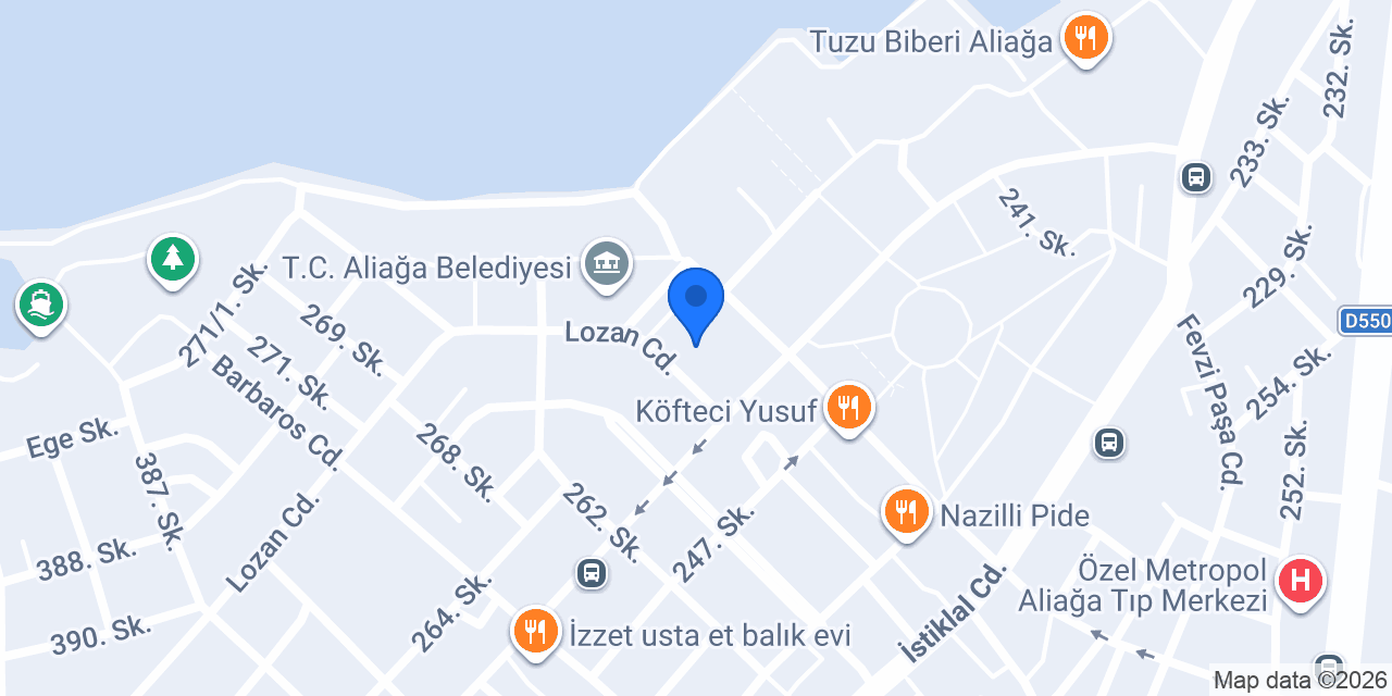 Aliağa Vergi Dairesi konumu