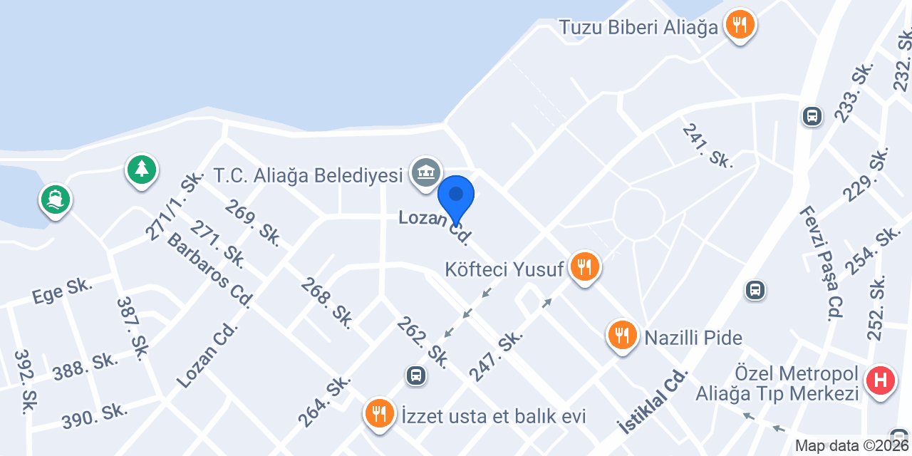 Çetin Taksi konumu