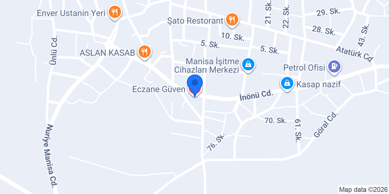 Eczane Güven konumu
