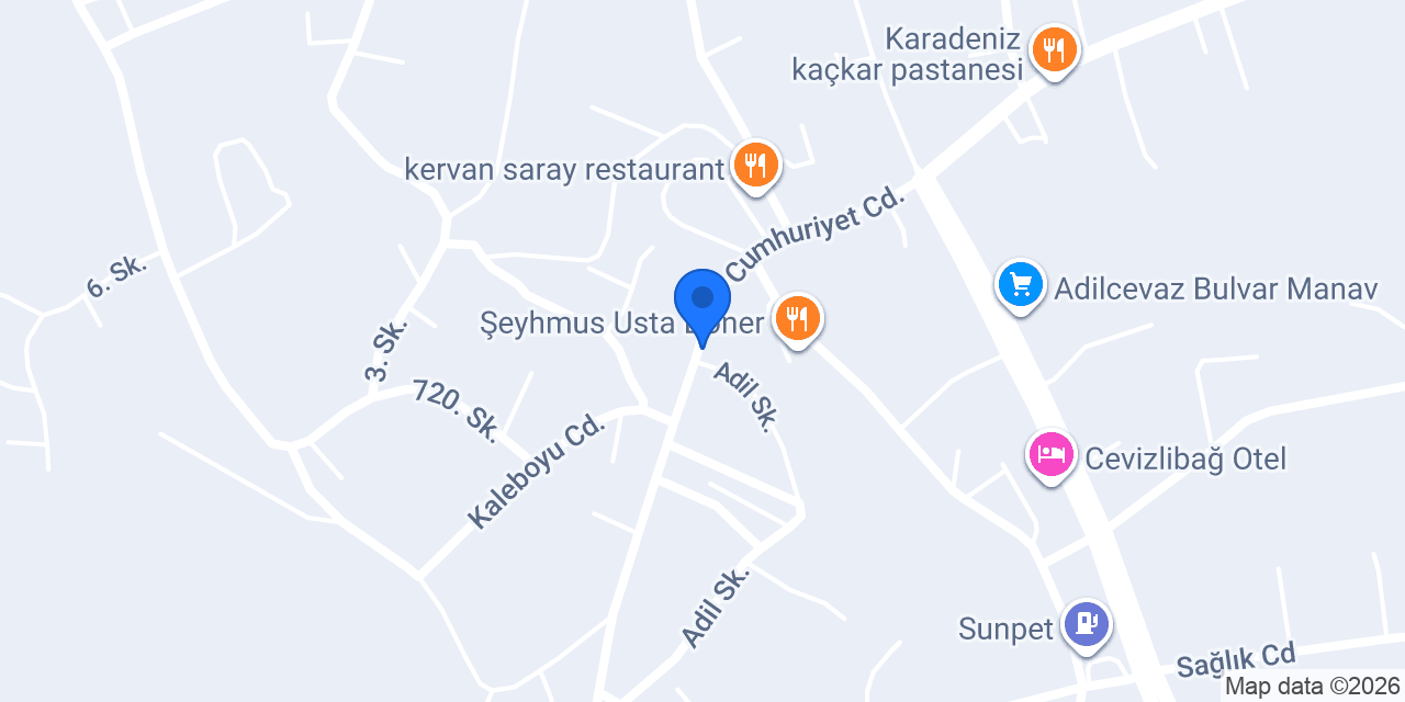 Adilcevaz Devran Döner konumu
