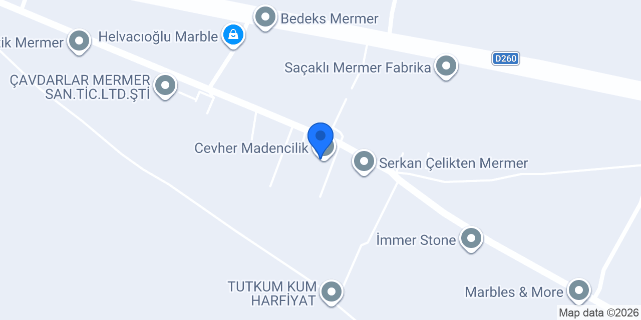 Cevher Madencilik konumu