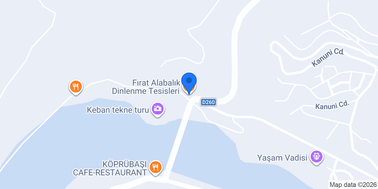 Fırat Alabalık Dinlenme Tesisleri konumu