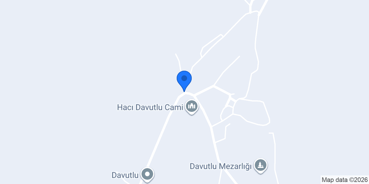Hacıahmetlidavutlu Köyü Muhtarlığı konumu