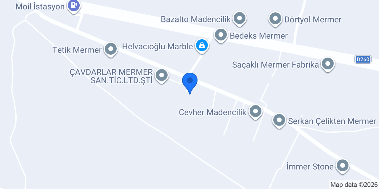 MERSAN MERMER SAN. VE TİC A.Ş. konumu